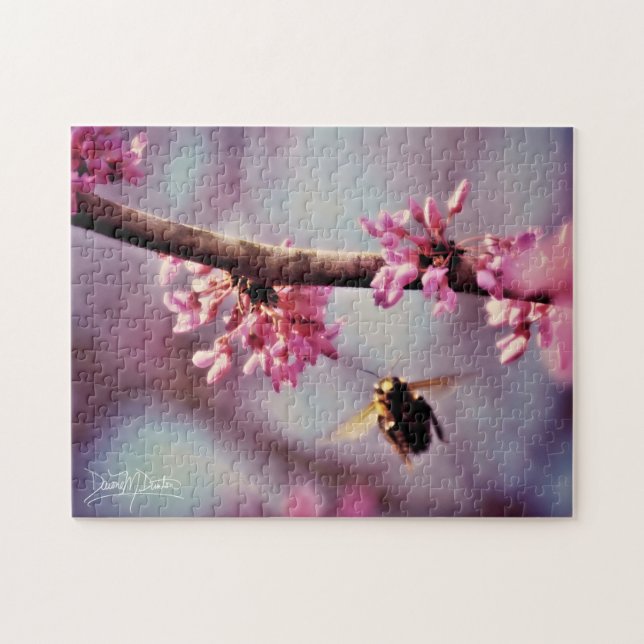 Puzzle Abeja en rosa (Horizontal)