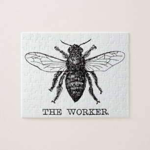 Puzzle Abeja Obrera Miel Abejorro Negro