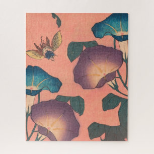 Puzzle Abeja y Flor Arte Japonés Asiático