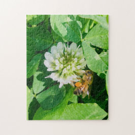 Puzzle abeja y trébol