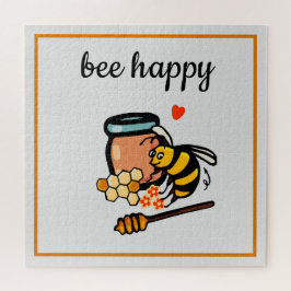 Puzzle Abejas alegres adorables arte de palabras