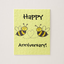 Puzzle Abejas con corazón