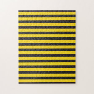 Puzzle Abejorro Negro Amarillo Líneas Horizontales Abejor
