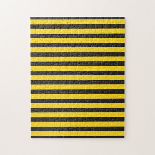 Puzzle Abejorro Negro Amarillo Líneas Horizontales Abejor (Vertical)