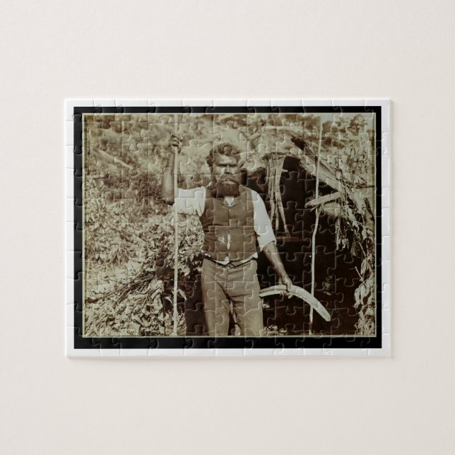 Puzzle Aborigen con un bumerán, c.1860s (foto de la (Horizontal)
