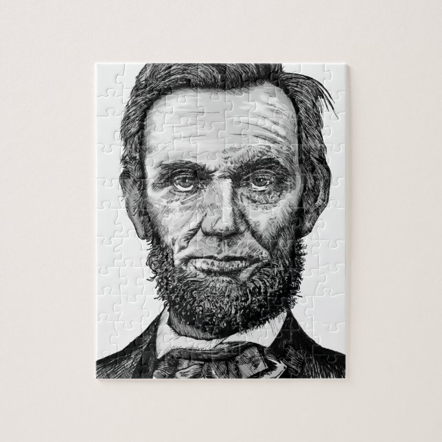 Puzzle Abraham Lincoln (Vertical)