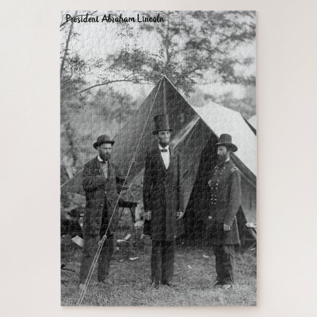 Puzzle Abraham Lincoln 16º presidente de América. (Vertical)