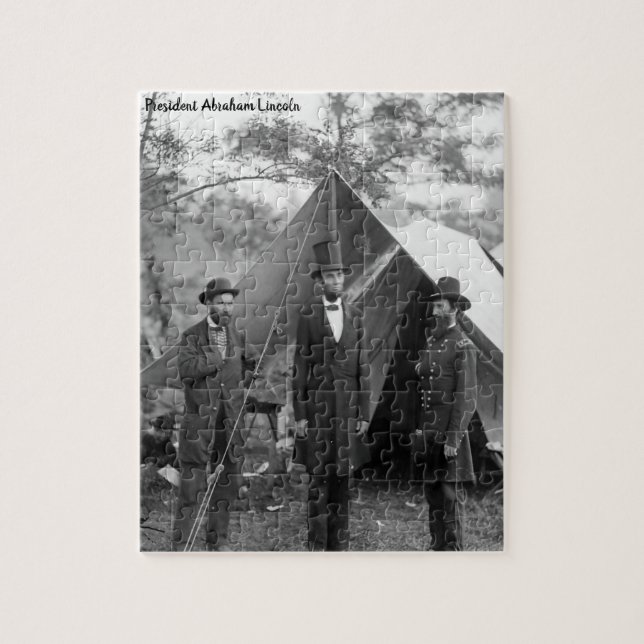 Puzzle Abraham Lincoln 16º presidente de América. (Vertical)