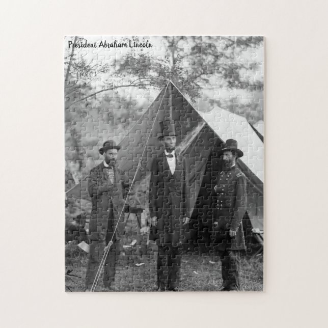 Puzzle Abraham Lincoln 16º presidente de América. (Vertical)