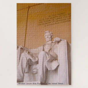 Puzzle Abraham Lincoln 16º Presidente de América. Rompeca