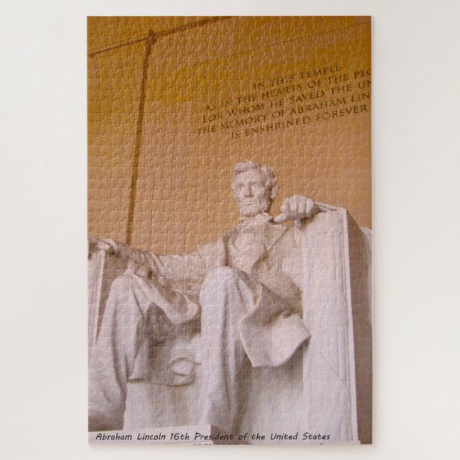 Puzzle Abraham Lincoln 16º Presidente de América. Rompeca (Vertical)