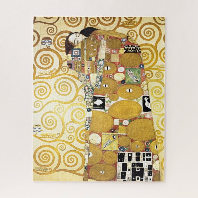 Puzzle Abrazo de Gustav Klimt Painting Pattern Artwork (Vertical)