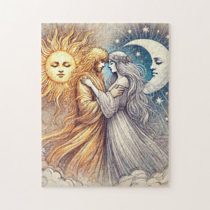 Puzzle Abrazo Eterno – Amor de Sol y Luna