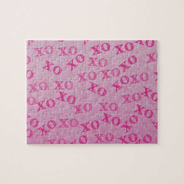 Puzzle Abrazos Y Besos Rosa XO XO (Horizontal)