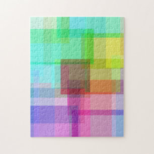 Puzzle Abreviado y colorido