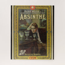 Absinthe playbill anuncio de juego vintage