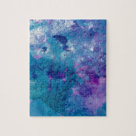 Puzzle Abstract Blue Purple