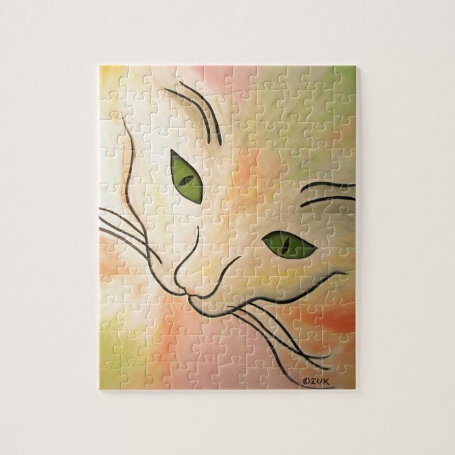 Puzzle Abstract Cat Face (Vertical)