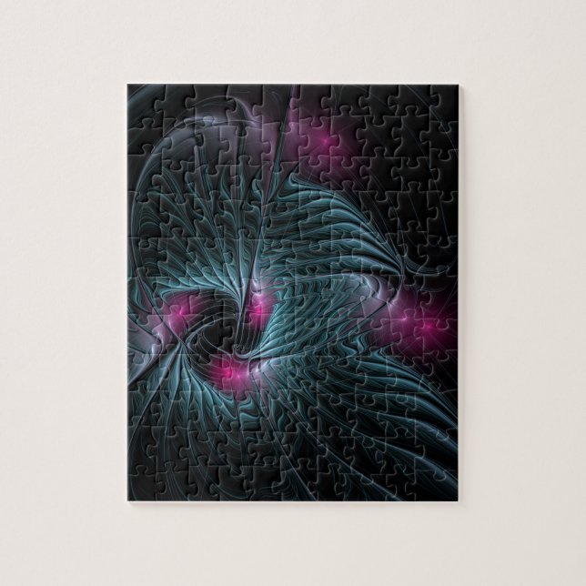 Puzzle Abstract Colorful Fantasy Fractal  (Vertical)