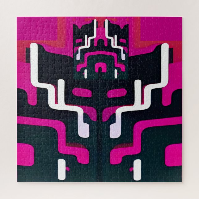 Puzzle Abstract Fiend - Ken Gage Art (Vertical)
