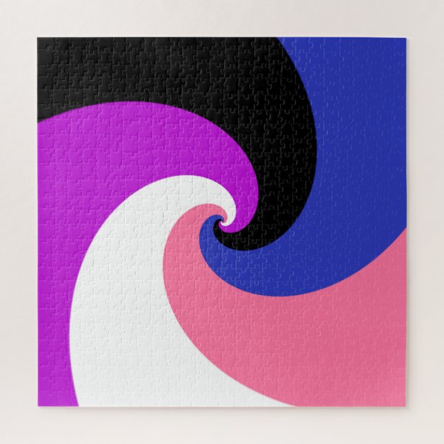 Puzzle Abstract Genderfluid Pride Flag      (Vertical)