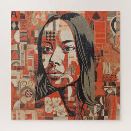Puzzle Abstract Portrait of a Woman
