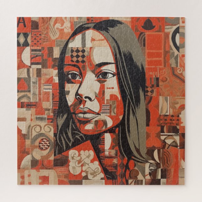 Puzzle Abstract Portrait of a Woman (Vertical)