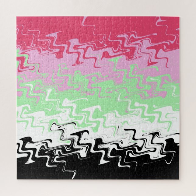 Puzzle Abstract Recipromantic Pride Flag    (Vertical)