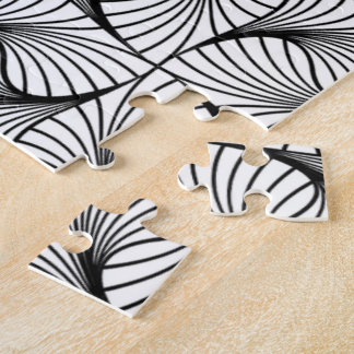 Puzzle Abstracto Blanco y Negro