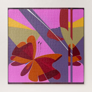 Puzzle Abstracto Desplegado - Arte de Ken Gage