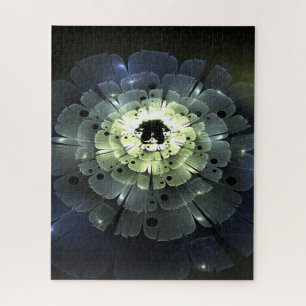 Puzzle Abstracto Flor Fractal 3D
