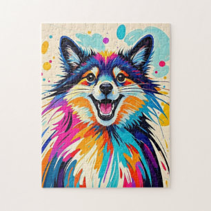 Puzzle Abstrato oso lindo divertido arte animal feliz