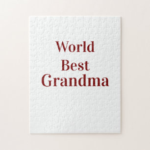Puzzle Abuela abuela abuelos mejor del mundo rosa n