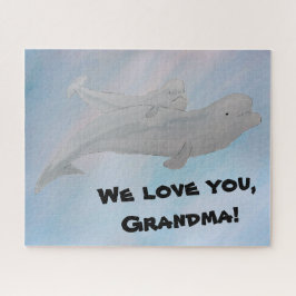 Puzzle Abuela Abuela Madre Madre bebé Beluga Ballena