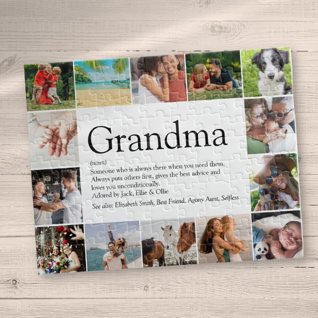 Puzzle Abuela, abuela, Nana Definición 14 Foto (Grandma, Granny, Nana Definition 14 Photo Jigsaw Puzzle)
