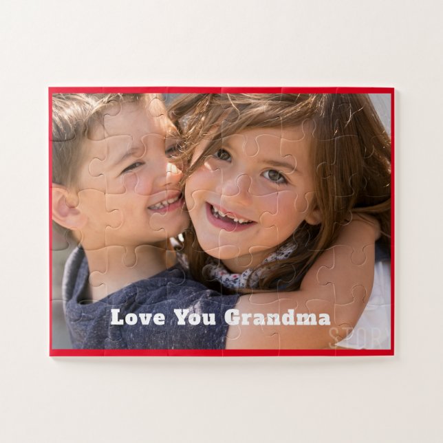 Puzzle Abuela Añadir tu foto personalizada (Horizontal)