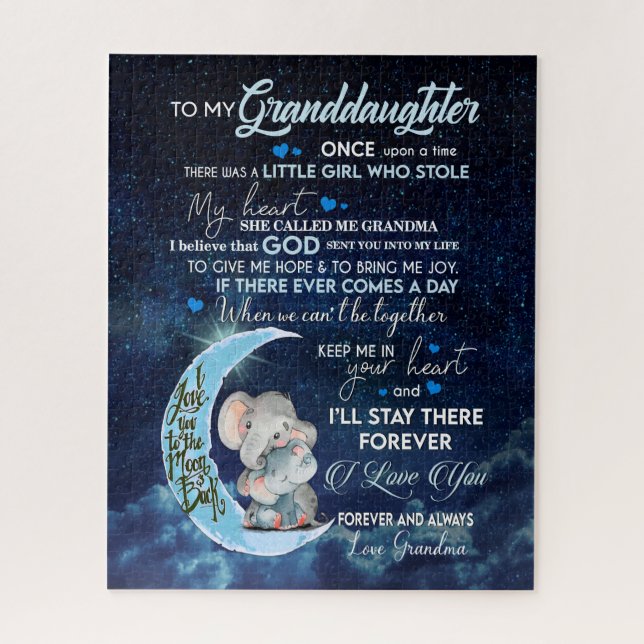 Puzzle Abuela Aovers | Carta A Mi Nieta (Vertical)