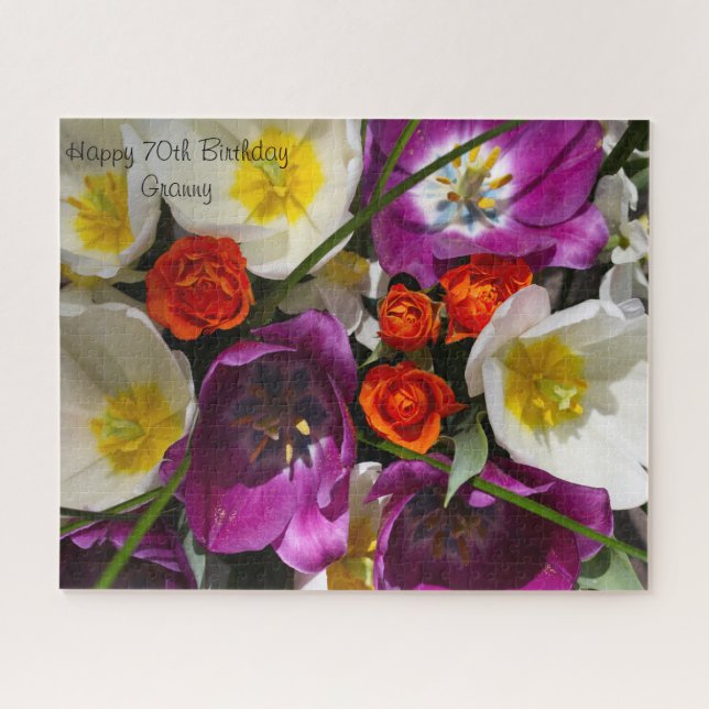 Puzzle Abuela cumple 70 años (Horizontal)