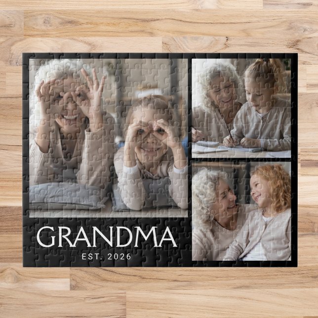 Puzzle Abuela Establecida Tipografía Negra 3 Foto  (Subido por el creador)