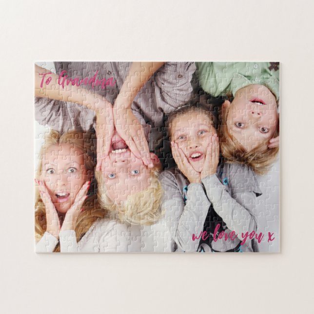 Puzzle Abuela, te queremos, foto (Horizontal)