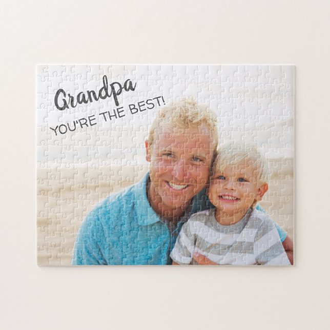 Puzzle Abuelo, eres el mejor abuelo de la foto (Horizontal)