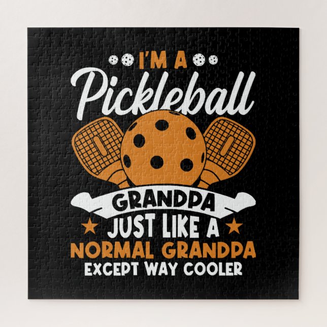 Puzzle Abuelo Jugador Genial de Pickleball (Vertical)