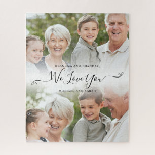 Puzzle Abuelos Personalizados Abuela Abuelo Foto Familiar