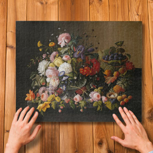 Puzzle Abundancia Floral: Naturaleza Muerta de Severin Ro