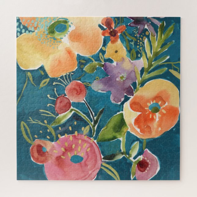 Puzzle Abundant Florals I (Horizontal)