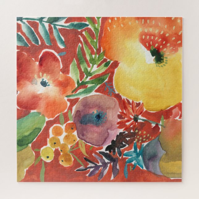 Puzzle Abundant Florals III (Horizontal)