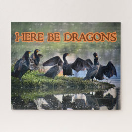 Puzzle Acá Hay Dragones en el lado de los cormoranes
