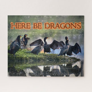 Puzzle Acá Hay Dragones en el lado de los cormoranes