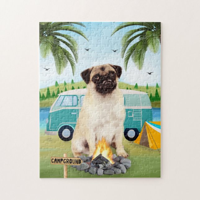 Puzzle Acampada de perros (Vertical)