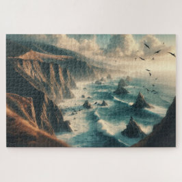 Puzzle Acantilados Costeros: Un paisaje impresionante